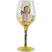 Marilyn Monroe Film Star Wine Glass